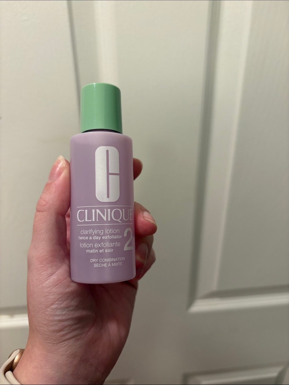 Clinique Clarifying Lotion 2 Lavender Bottle with Mint Green Cap